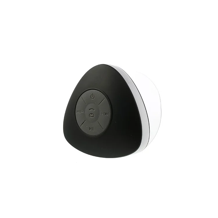 Mini Suction Cup Wireless Bluetooth Waterproof Speaker with MIC - Black