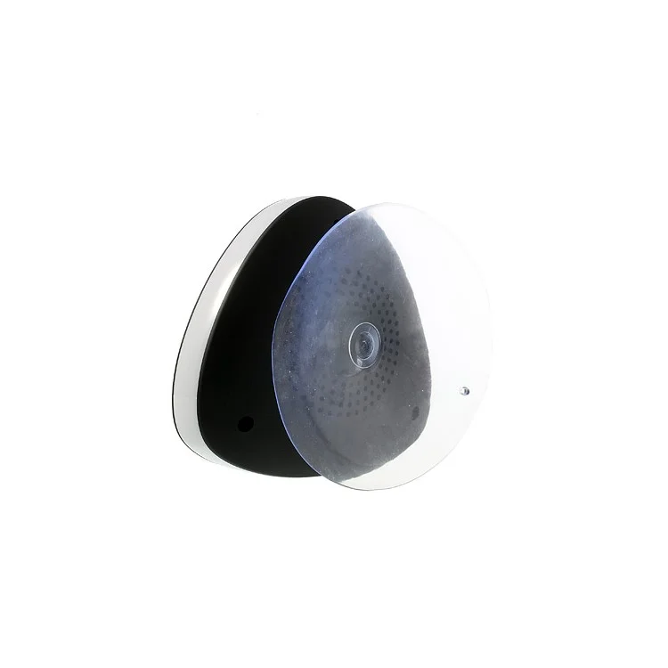 Mini Suction Cup Wireless Bluetooth Waterproof Speaker with MIC - Black