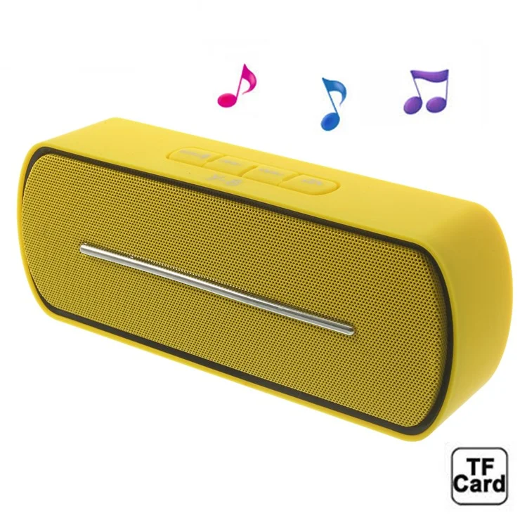 Yellow Y8 Portable Super Bass Bluetooth Speaker with MIC Support FM / U Disk / TF Card / AUX-input
