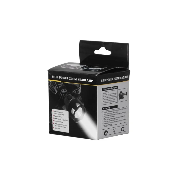 High Power Flashlight Headlamp Torch Zoom Headlight Fishing Running