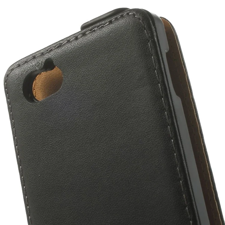 Genuine Split Leather Vertical Flip Cover for Sony Xperia M C1905 C2004