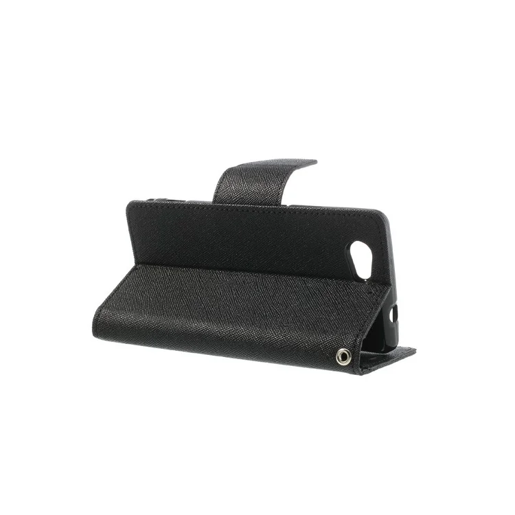 Mercury for Sony Xperia Z1 Compact D5503 Fancy Diary Leather Case Stand - Black