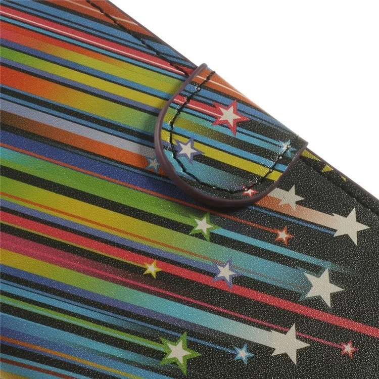 Meteor Shower Wallet Leather Magnetic Cover w/ Stand for Samsung Galaxy S5 mini SM-G800