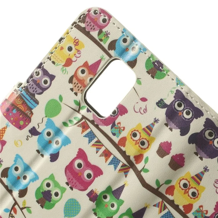 For Samsung Galaxy S5 mini SM-G800 Wallet Leather Stand Shell - Multiple Owls Pattern