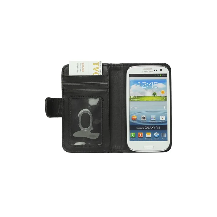 Folio Wallet Leather Case for Samsung Galaxy S 3 / III I9300 I747 L710 T999 I535 R530