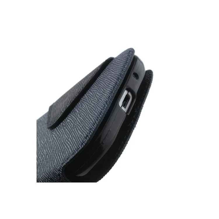 Roar Korea Fancy Diary for Samsung Galaxy S3 I9300 Magnetic Leather Wallet Case Stand w/ View Window - Black / Dark Blue