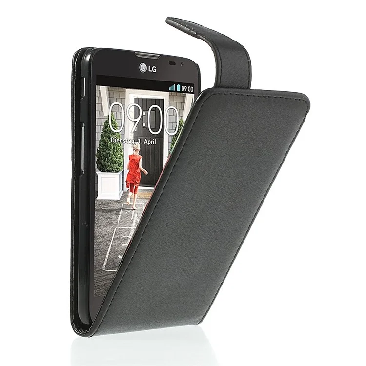 Vertical Flip PU Leather Case for LG L70 D320