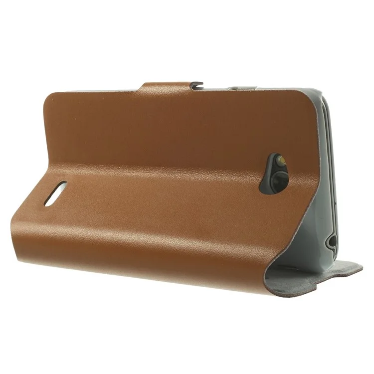 Doormoon Genuine Leather Case Card Holder for LG L70 D320 D320N - Brown