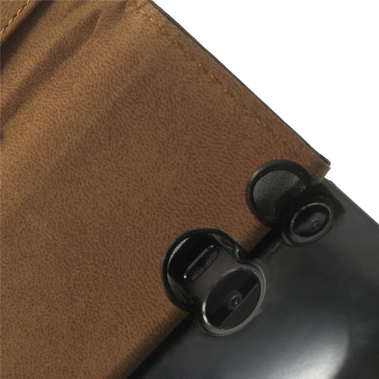 Genuine Split Leather Skin Wallet Case for HTC One M8 w/ Stand