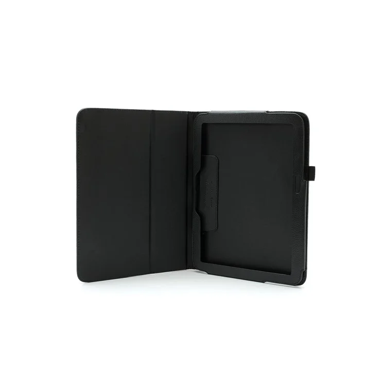 Black Litchi Leather Stand Case for Samsung Galaxy Tab 3 10.1 P5200 P5210