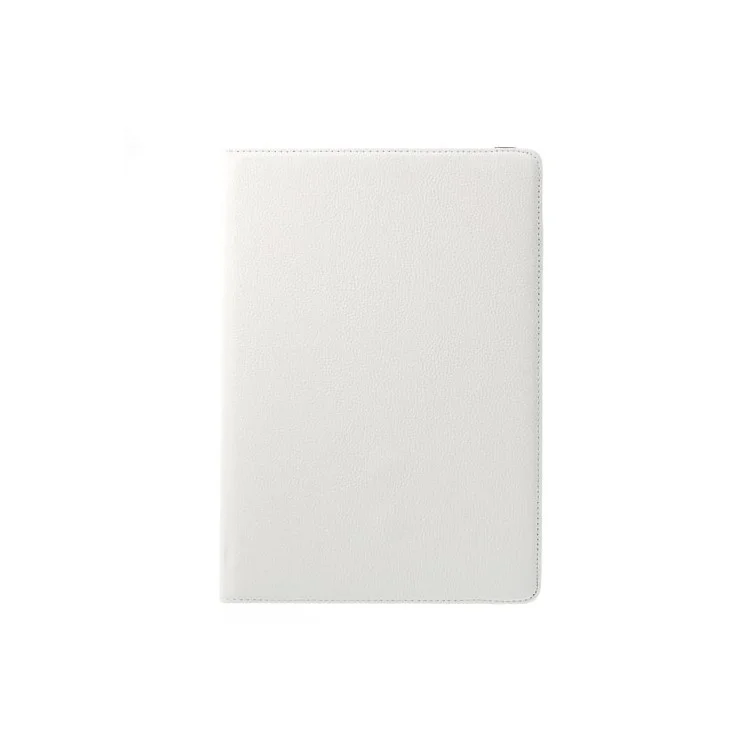 White for Samsung Galaxy Note Pro 12.2 P900 / Tab Pro 12.2 T900 Lychee Leather Shell w/ 360 Rotation Stand