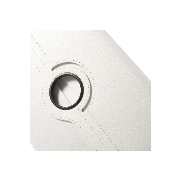 White for Samsung Galaxy Note Pro 12.2 P900 / Tab Pro 12.2 T900 Lychee Leather Shell w/ 360 Rotation Stand