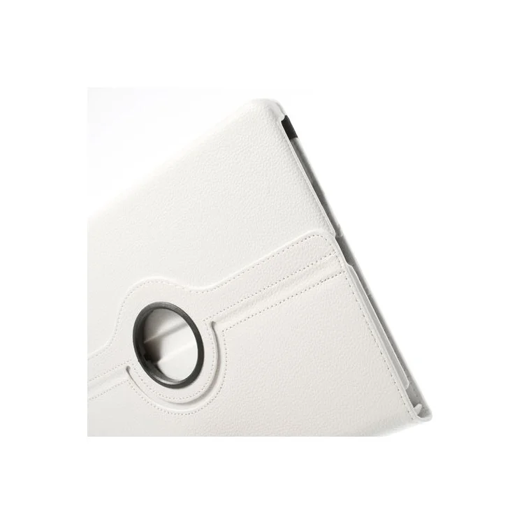 White for Samsung Galaxy Note Pro 12.2 P900 / Tab Pro 12.2 T900 Lychee Leather Shell w/ 360 Rotation Stand