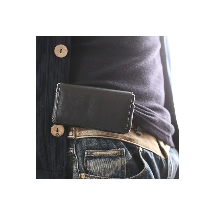 Horizontal Belt Clip Leather Holster Case for Samsung Galaxy S5 G900F G900H G900A G900V