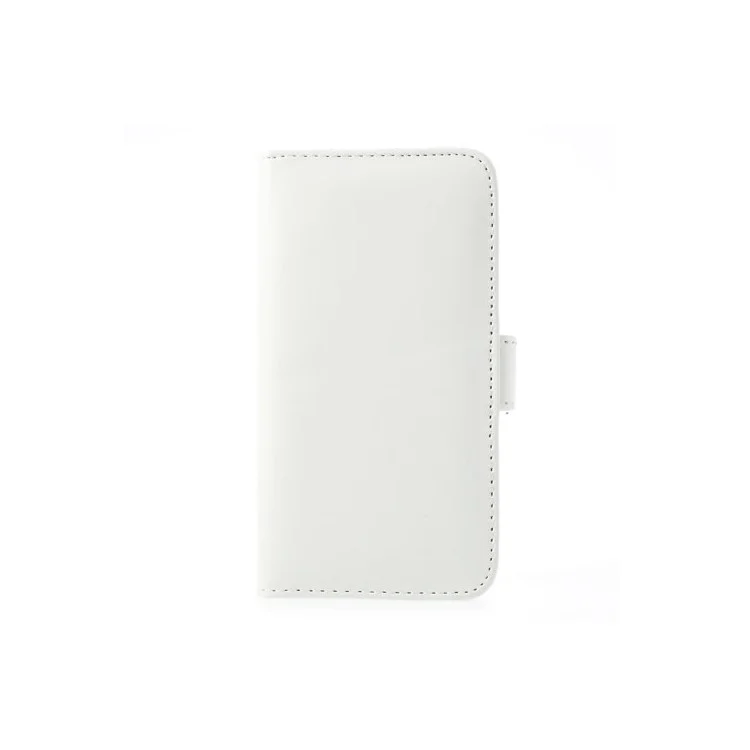 White Leather Wallet Stand Cover for Samsung Galaxy S5 SV G900 w/ 3 Card Slots