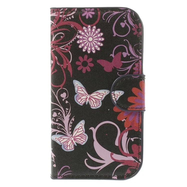 Butterfly & Flower for Samsung Galaxy Trend Lite S7390 S7392 Stand Leather Protective Cover
