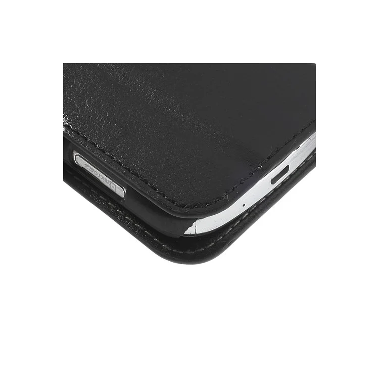 Black Crazy Horse Leather Wallet Cover for Samsung Galaxy S Duos S7562 / Ace II X S7560M S7560