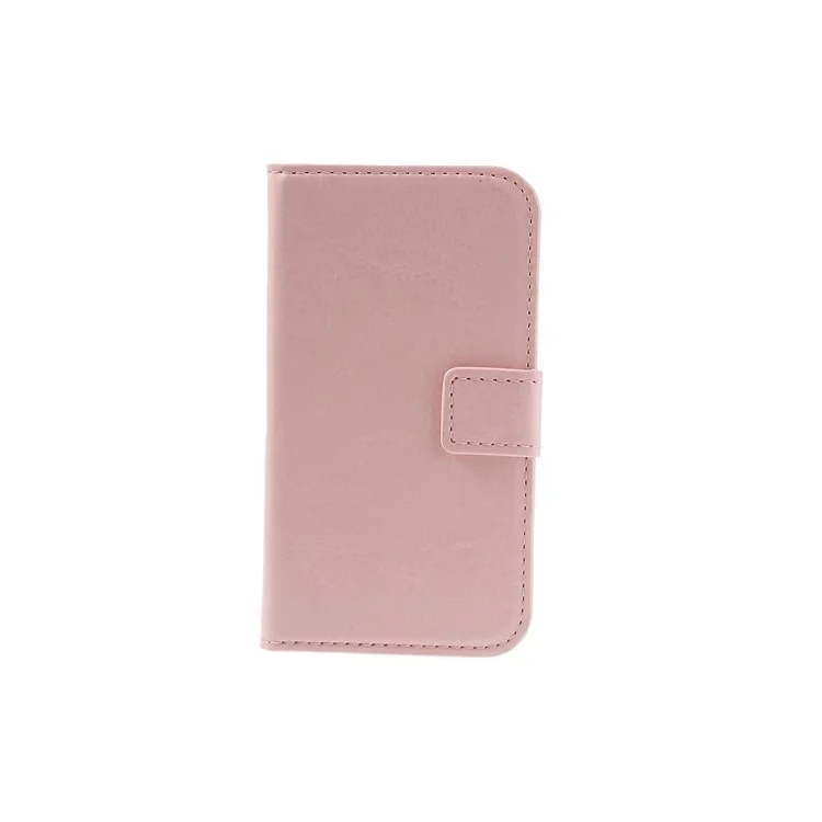 Pink Crazy Horse Leather Wallet Case for Samsung Galaxy Ace 2 X S7560M S7560 / S Duos S7562
