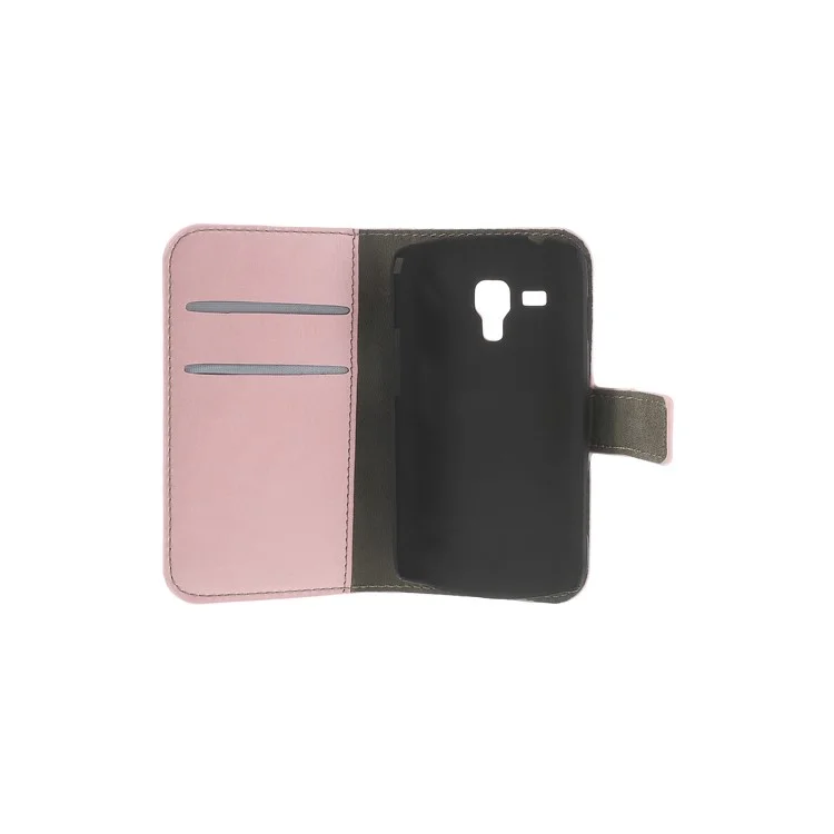Pink Crazy Horse Leather Wallet Case for Samsung Galaxy Ace 2 X S7560M S7560 / S Duos S7562