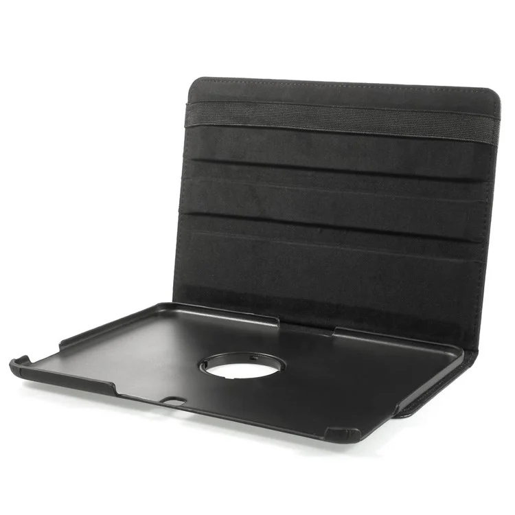 Black Litchi Leather 360 Degree Rotary Stand Case for Samsung Galaxy Tab 4 10.1 T531 T530 T535