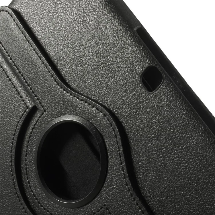 Black Litchi Leather 360 Degree Rotary Stand Case for Samsung Galaxy Tab 4 10.1 T531 T530 T535