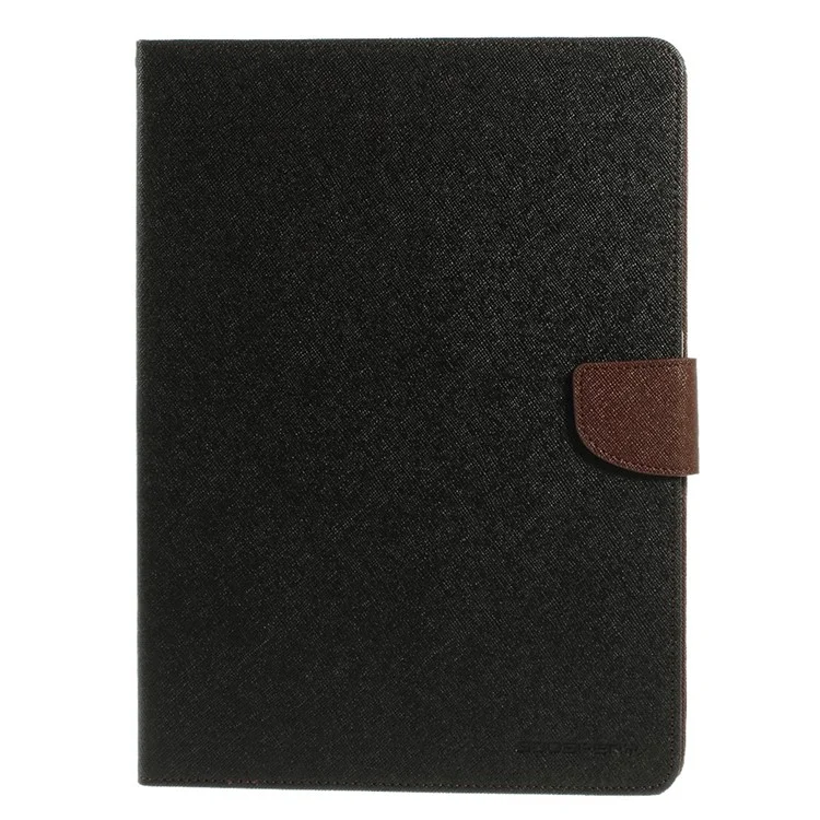 Mercury Fancy Diary Stand Leather Case w/ Card Slots for Samsung Galaxy Tab 4 10.1 T531 T530 T535 - Black