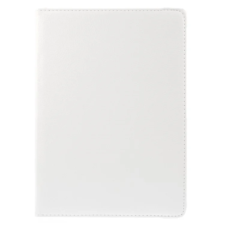 Rotary Stand Litchi Grain Leather Cover for Samsung Galaxy Tab S 10.5-inch SM-T800 - White