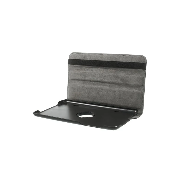 Black Litchi Skin Leather Case w/ 360 Degree Rotating Stand & Elastic Band for LG G Pad 8.3 V500