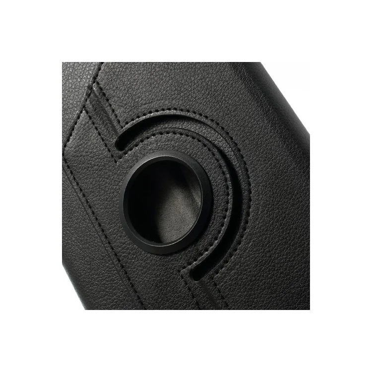 Black Litchi Skin Leather Case w/ 360 Degree Rotating Stand & Elastic Band for LG G Pad 8.3 V500