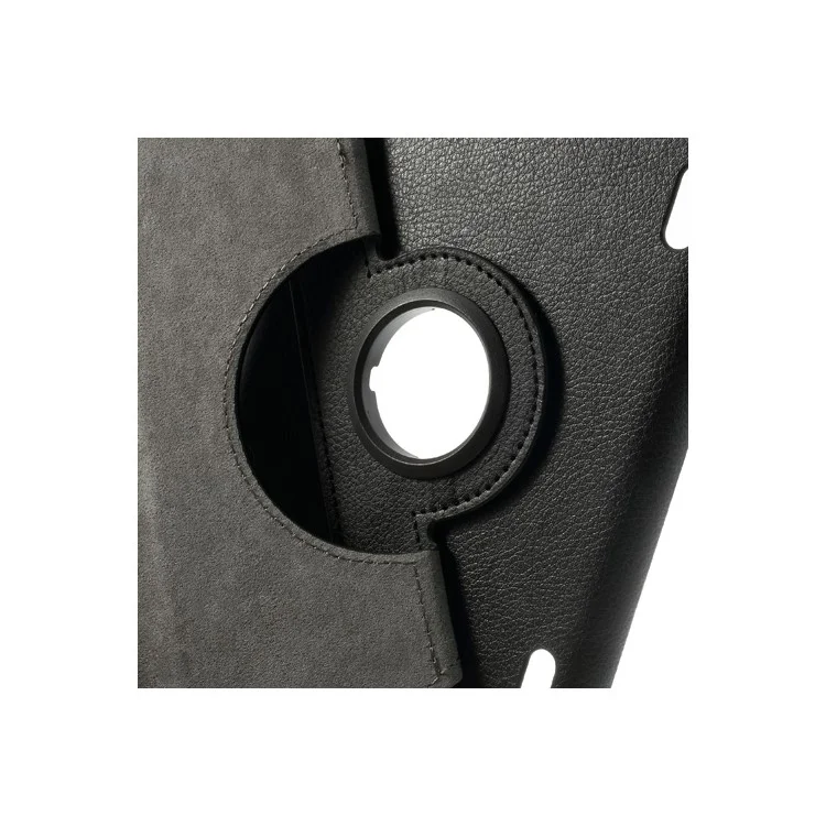Black Litchi Skin Leather Case w/ 360 Degree Rotating Stand & Elastic Band for LG G Pad 8.3 V500
