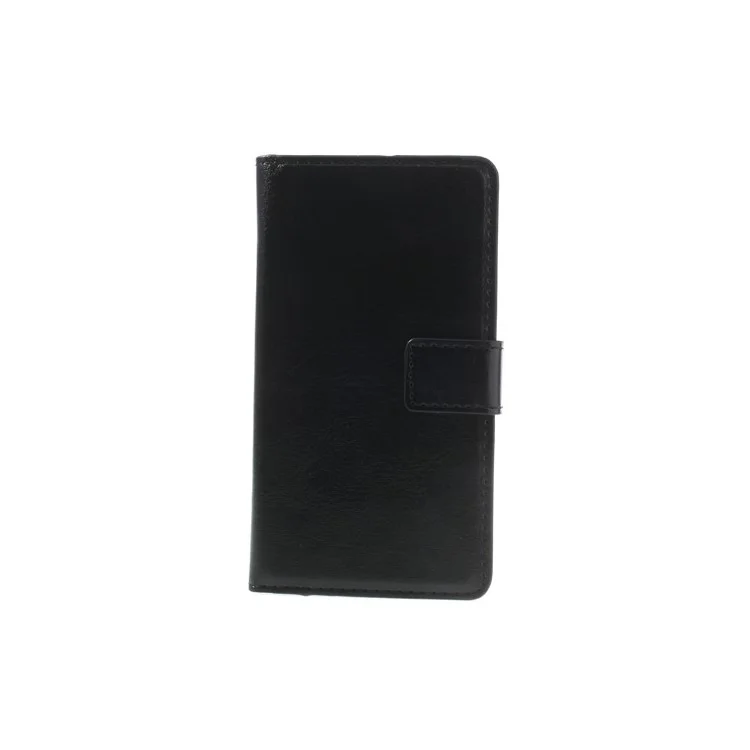 Crazy Horse Leather Wallet Cover Stand for Sony Xperia Z1 Compact D5503 - Black