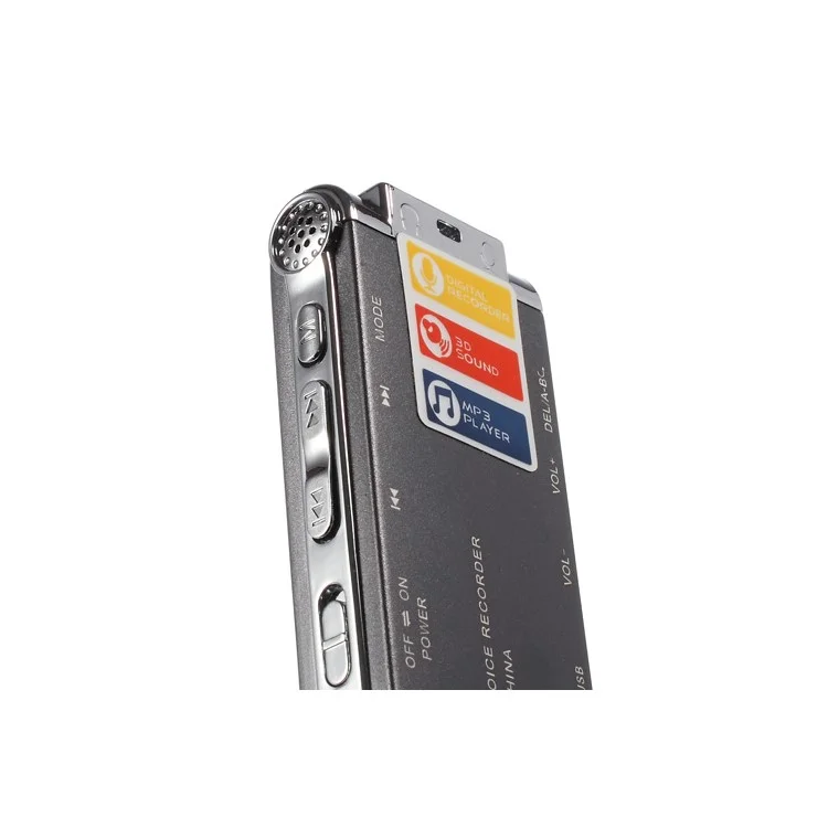 SK-012 Portable 8GB Digital Voice Recorder USB Flash Drive MP3 Player - Grey