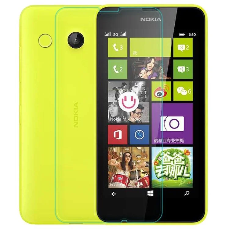 0.3mm Anti-explosion Tempered Glass Screen Guard Film for Nokia Lumia 630 635 (Arc Edge)