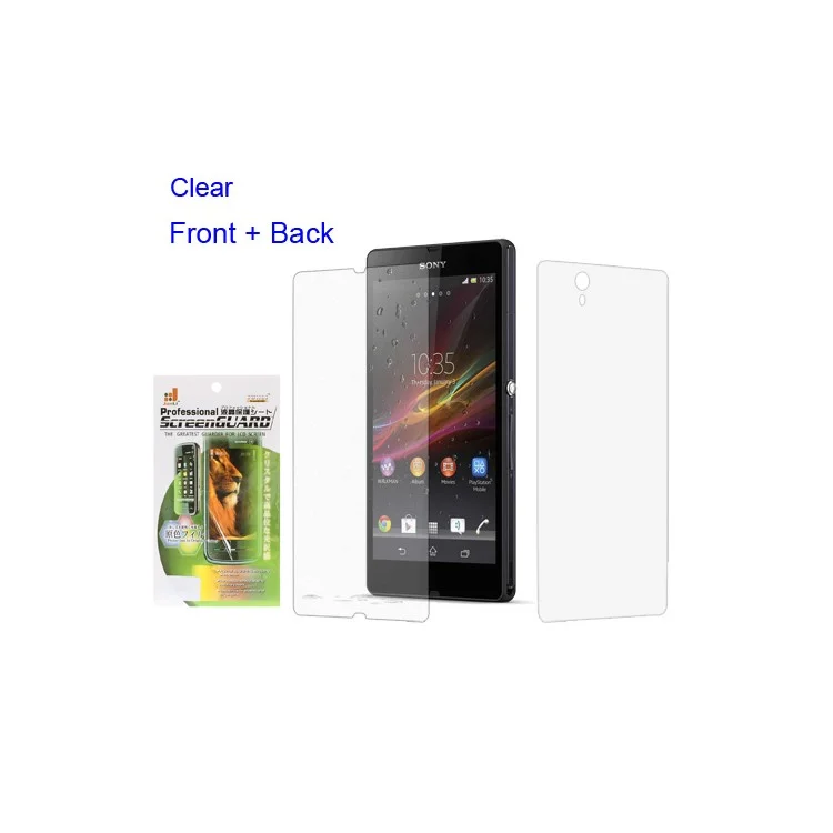 Premium Clear Full Body Front & Back Screen Protector Film for Sony Xperia Z L36h C6603 Yuga