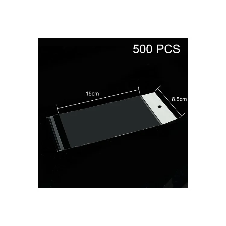 500pcs/lot Transparent PE Packing Bags for Samsung S4 S3 / HTC One, Size: 15 x 8.5cm