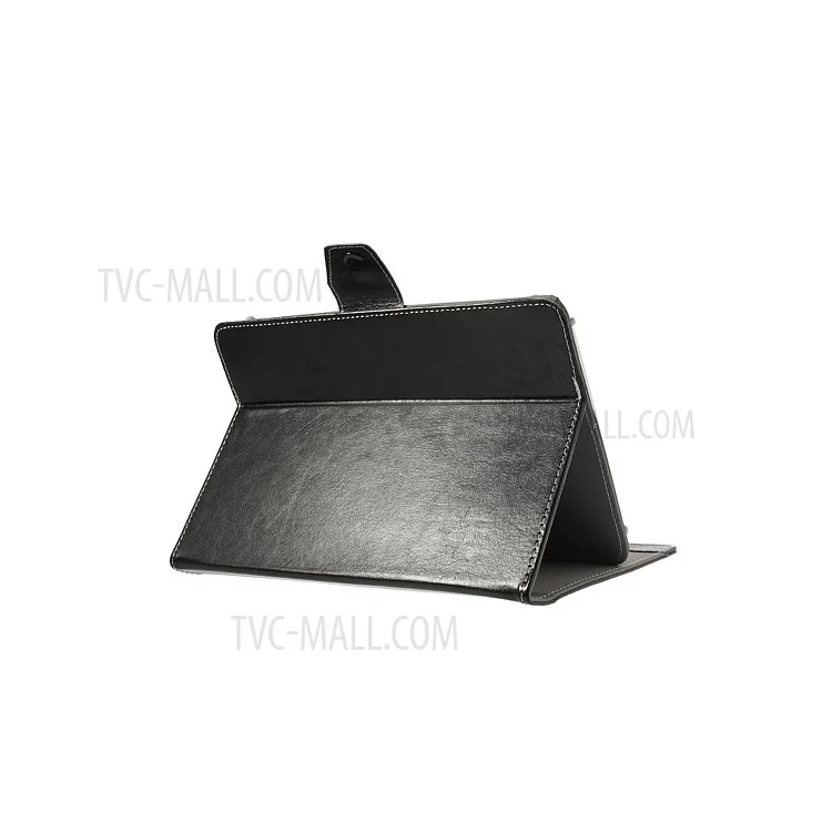 Universal Crazy Horse Leather Stand Cover for iPad Air / Sony Xperia Tablet Z 10-inch Tablet PC - Black