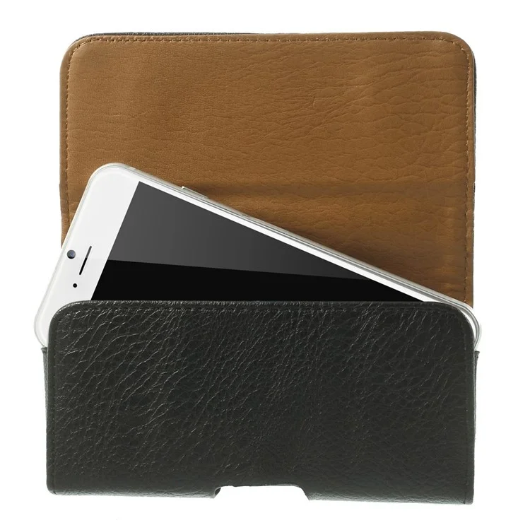 Horizontal Litchi Skin Leather Holster Pouch Case for iPhone 6 4.7 inch Samsung S4 / S3, Size: 140 x 72 x 17mm