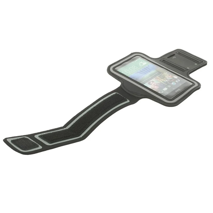 Sports Gym Workout Armband Case for HTC One M8 - Black