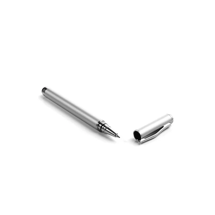 Silver Ball Point Pen Stylus for iPhone iPad Samsung with Capacitive Touch Screen