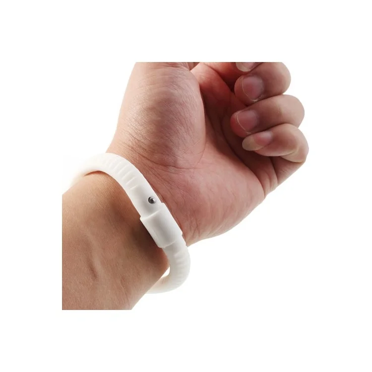 Silicone Wrist Bracelet Capacitive Touch Screen Pen for iPhone iPad iPod Samsung LG - White