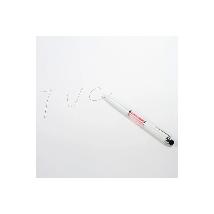 Pink Crystal Rhinestone 2 in 1 Ballpoint Pen & Stylus Touch Pen for iPhone iPad Samsung HTC LG Nokia
