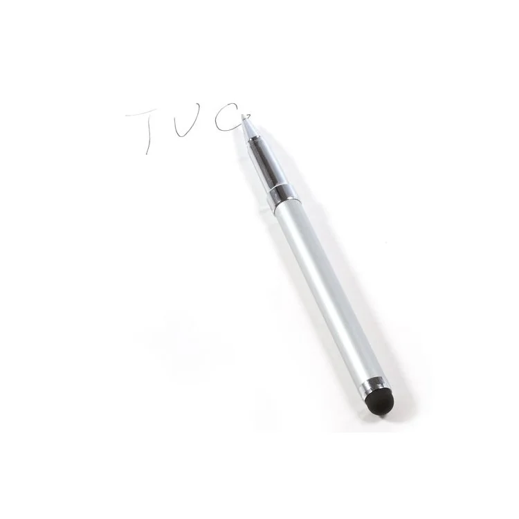 Silver Multi-functional Ballpoint & Stylus Pen for Capacitive Touch Screen Devices 14cm