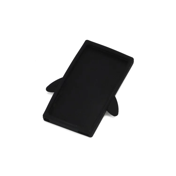 3D Penguin Flex Soft Silicone Back Cover Case for iPod Nano 7 - Black