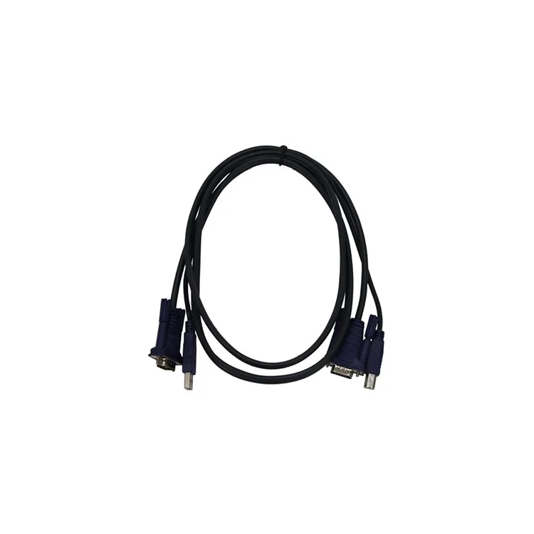 New 2-Port USB 2.0 KVM Switch w/ 2 Cables for PC