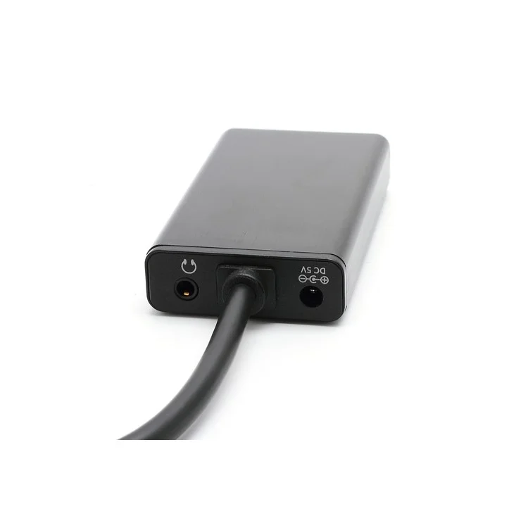1080P HDMI Male to VGA Female AV Audio Video Converter Adapter + DC 5V USB Power Cable
