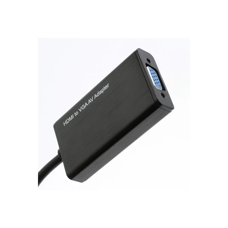 1080P HDMI Male to VGA Female AV Audio Video Converter Adapter + DC 5V USB Power Cable