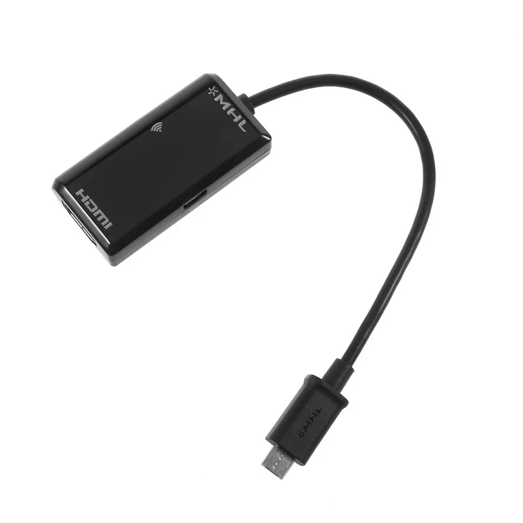MHL Micro USB 5 Pin / 11 Pin Male to HDMI Female HDTV Adpater Cable with Remote Control