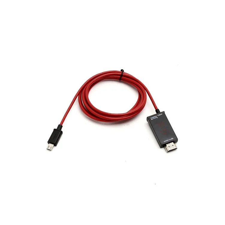 11Pin Micro USB MHL Male to HDMI Male Adapter Cable for Samsung Galaxy S3 I9300 / S4 I9500 / Note II N7100 2M