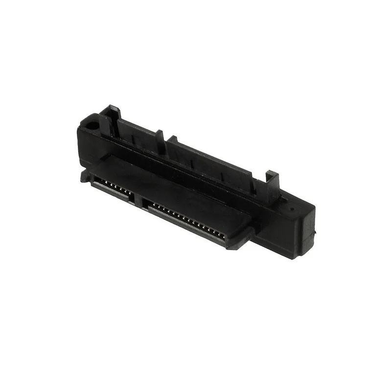 90 Degree Angled SATA 22 Pin (7+15Pin) Male to Female M/F Convertor Adapter