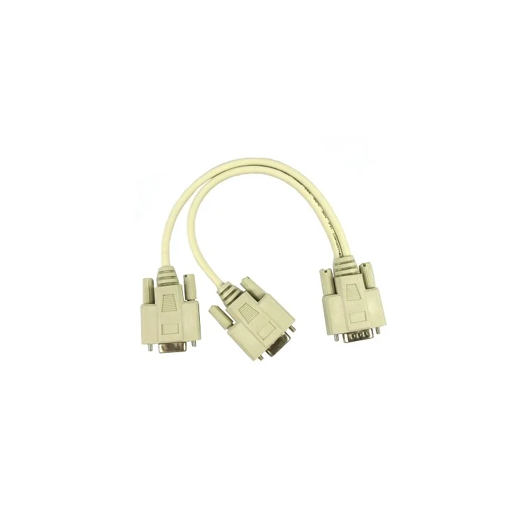 2 into 1 Monitor PC VGA Y Splitter Cable